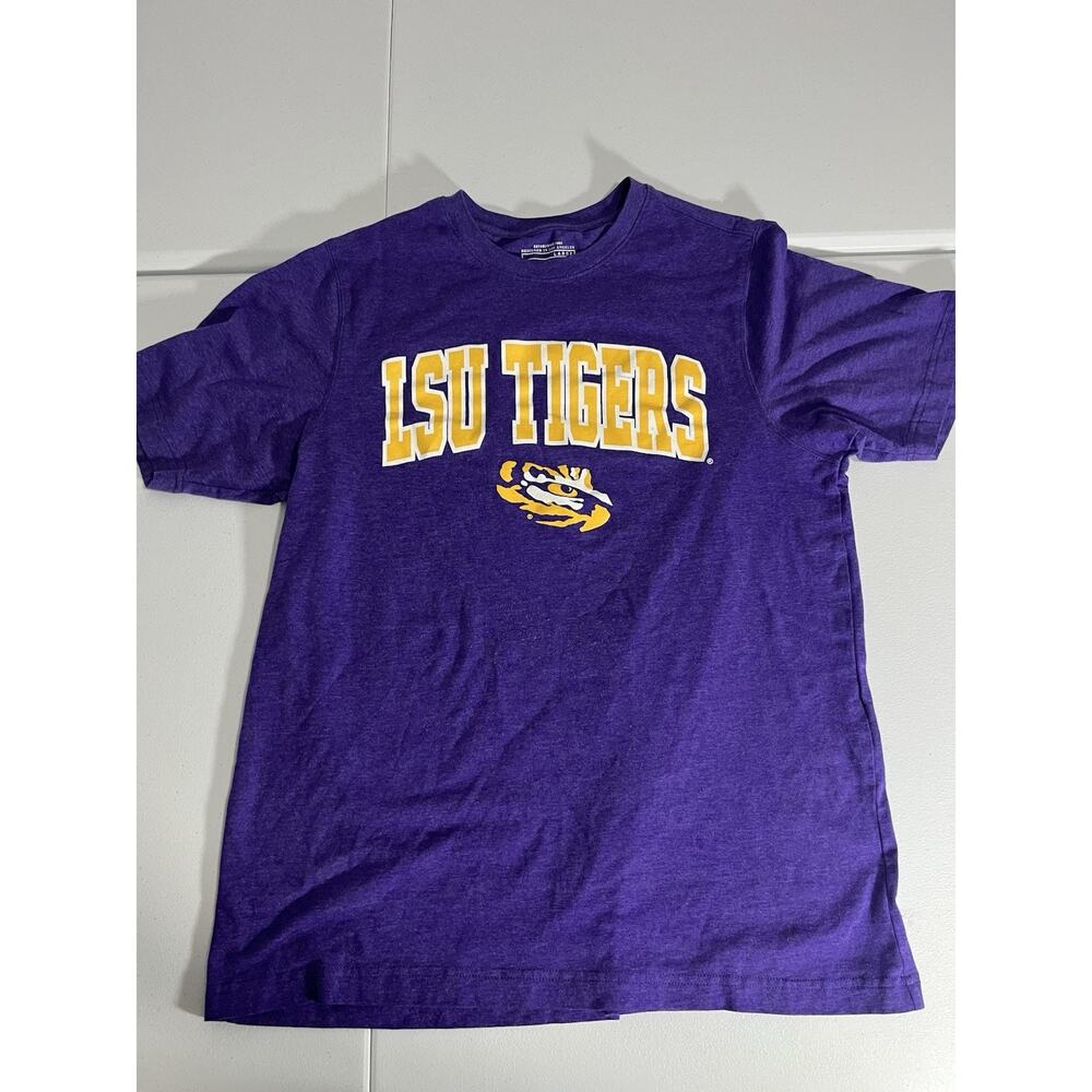 LSU Tigers Men’s Short Sleeve T-Shirt, Purple, Size Large